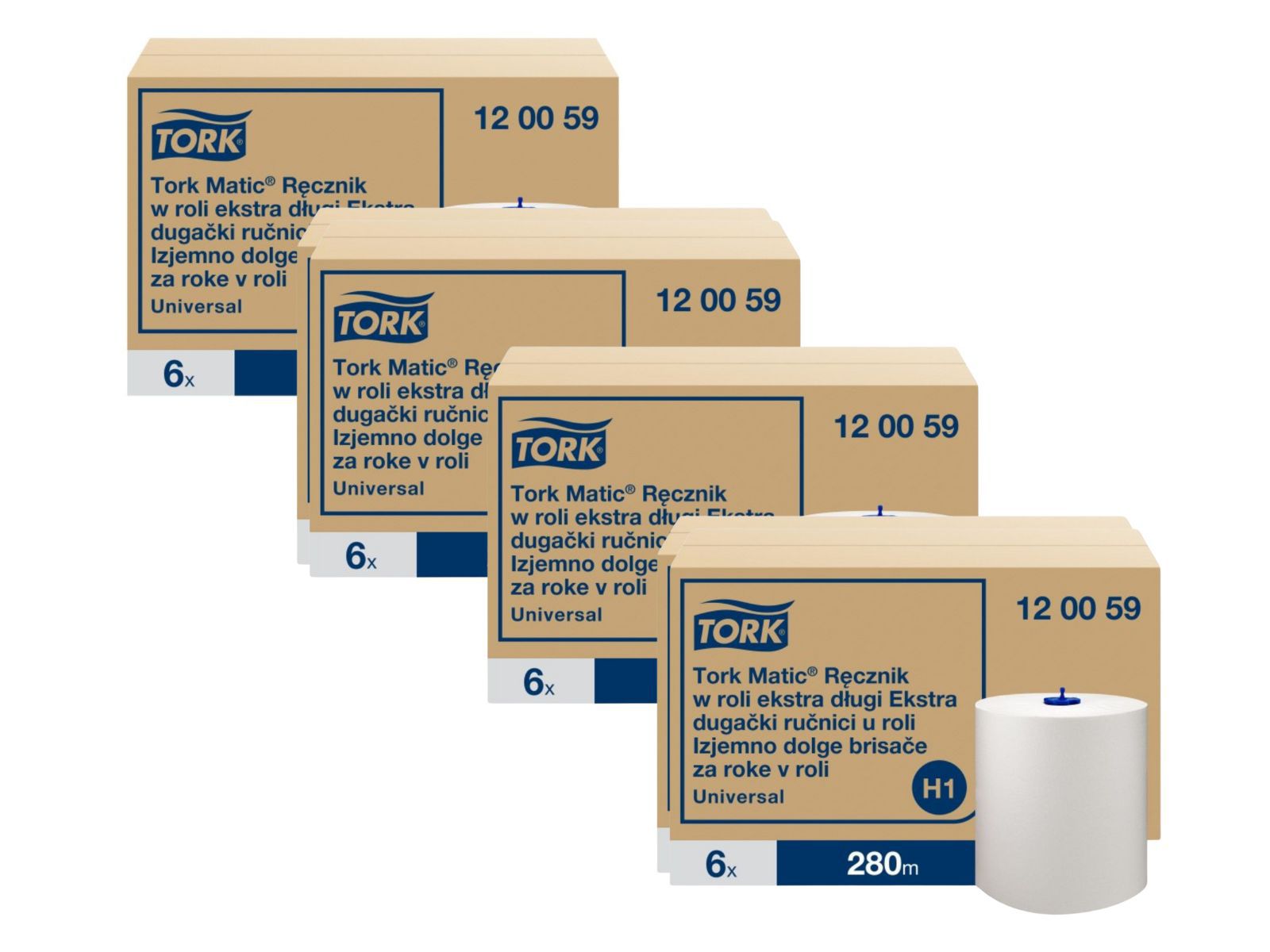 Ręcznik H1 120059 Tork Matic MULTIPACK x4 kart
